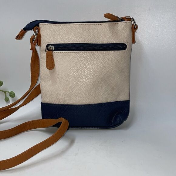 Stone Mountain Three Toned Leather Crossbody Small - Picture 3 of 6